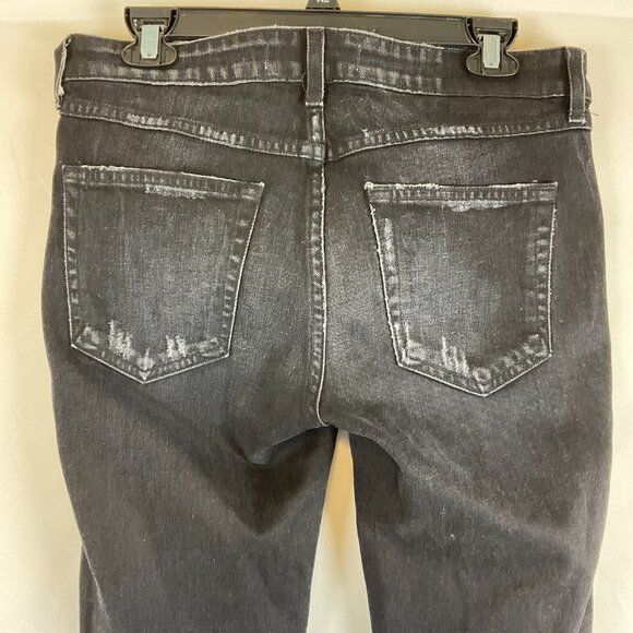 AMO Kate Jeans Mid-Rise Straight Leg 28 Muted Black Ink - Picture 7 of 11